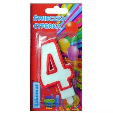 Schemat �wieczka cyferka 4