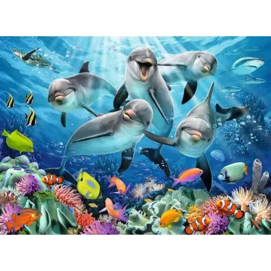 Puzzle 500 el. 2D Delfiny Ravensburger