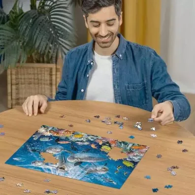 Puzzle 500 el. 2D Delfiny Ravensburger