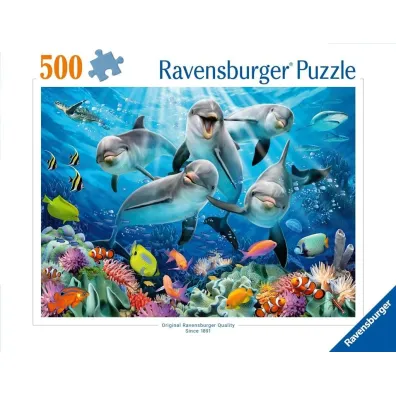 Puzzle 500 el. 2D Delfiny Ravensburger