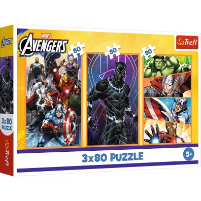 Puzzle 3x80 el. Dni pe�ne akcji Trefl
