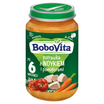 BoboVita Potrawka z indykiem i pomidorami po 6 miesicu 190 g