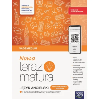 Pakiet Matura 2026: Nowa Teraz matura. J�zyk angielski. Poziom podstawowy i rozszerzony: Vademecum oraz Arkusze maturalne