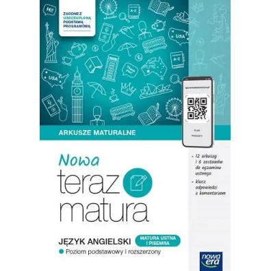 Pakiet Matura 2026: Nowa Teraz matura. J�zyk angielski. Poziom podstawowy i rozszerzony: Vademecum oraz Arkusze maturalne