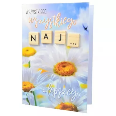 Kukartka Karnet Tego Ci �ycz� Wszystkiego najlepszego (kwiaty) TCZ-009