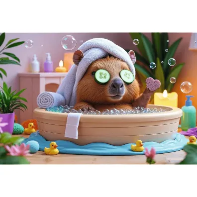Puzzle 160 el. Kapibara w SPA Trefl
