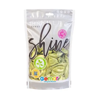 Godan Balony shiny ziele� kiwi 33cm