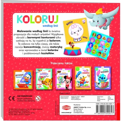 Disney Maluch koloruj wed�ug linii COLN-9201