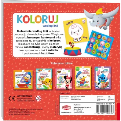 Disney Maluch koloruj wed�ug linii COLN-9201