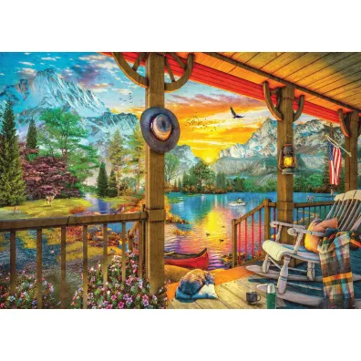 Puzzle 500 el. Early morning fishing Eurographics