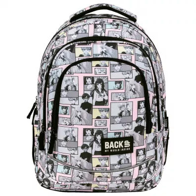 Derform Plecak 3-komorowy Backup komiks Manga pastel PLB6X02