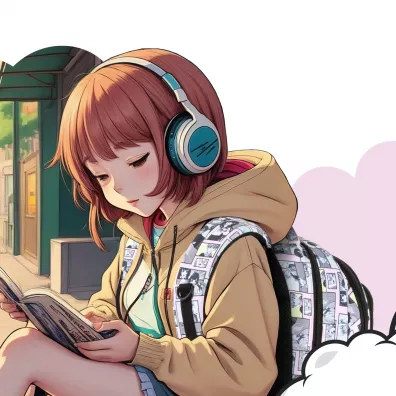 Derform Plecak 3-komorowy Backup komiks Manga pastel PLB6X02