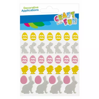 Ozdoba dekoracyjna samoprzylepna EVA 37szt Wielkanoc CRAFT WITH FUN 531855