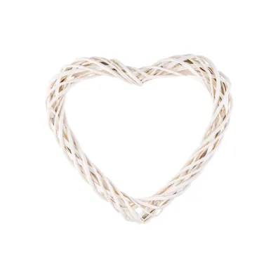 Aliga Serce wiklinowe bia�e 30cm