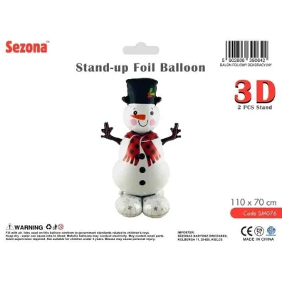 Balon Bo�e Narodzenie Ba�wan 110x70cm