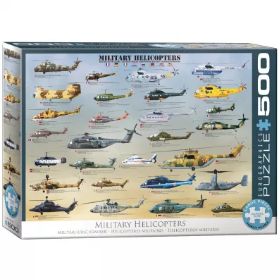 Puzzle 500 el. Military Helicopters Eurographics