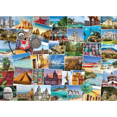Puzzle 1000 el. Poczt�wki z Meksyku Eurographics