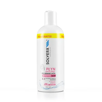 Solverx P�yn micelarny do demakija�u twarzy 400 ml