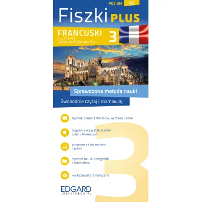 Fiszki plus. Francuski dla �rednio zaawansowanych. Poziom B2 - Wojciech Red W�sowicz