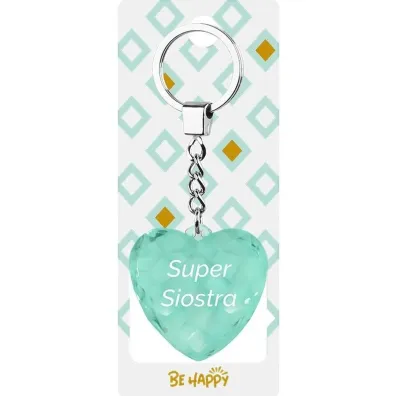 Be-Happy Gifts Brelok prezentowy Super Siostra