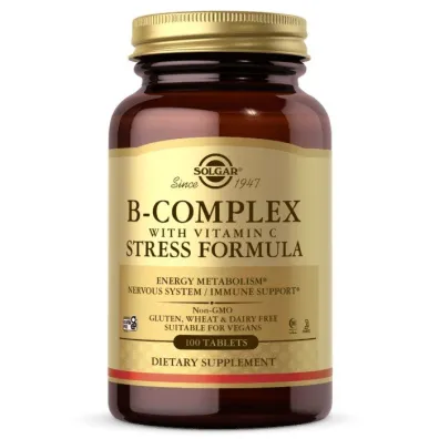 Solgar B-Complex with Vitamin C Stress Formula Suplement diety 100 tab.