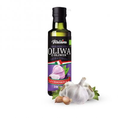 NaturaVena Oliwa z oliwek z czosnkiem 100 ml Bio