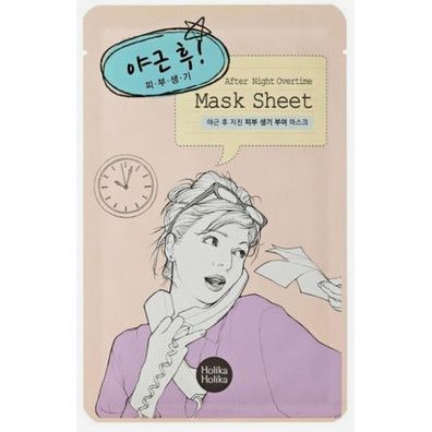 Holika Holika Mask Sheet After Night Overtime rewitalizujca maseczka na bawenianej pachcie po cikim dniu