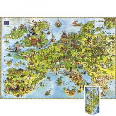 Puzzle 4000 el. United Dragons of Europe Degano Heye