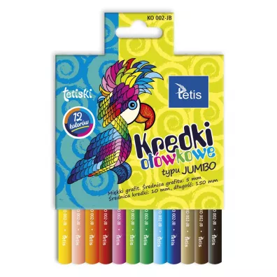 Tetis Kredki okr�g�e Jumbo 12 szt.