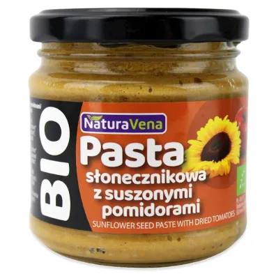 NaturaVena Pasta s�onecznikowa z suszonymi pomidorami 185 g Bio