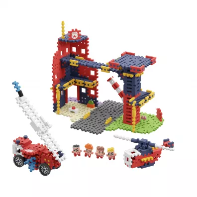Mini Waffle City Klocki konstrukcyjne Mini Waffle 280el Remiza Stra�acka MARIOINEX 906279