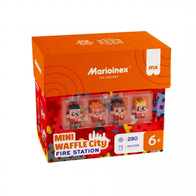 Mini Waffle City Klocki konstrukcyjne Mini Waffle 280el Remiza Stra�acka MARIOINEX 906279