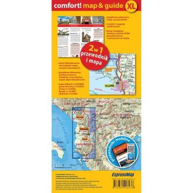 Albania map&guide XL PL laminat 2023