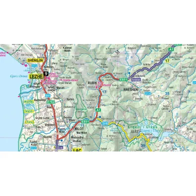 Albania map&guide XL PL laminat 2023