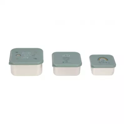 Lassig Komplet 3 Snackboxw ze stali nierdzewnej Garden Explorer limak