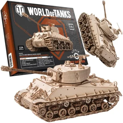 Puzzle Drewniane 3D - M4A3E8 Sherman Nice-idea.pl