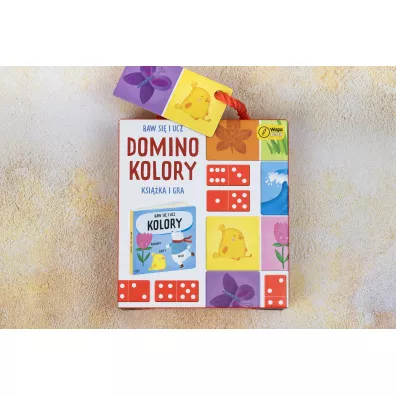 Baw si� i ucz. Domino. Kolory. Gra i ksi��ka Wilga Play