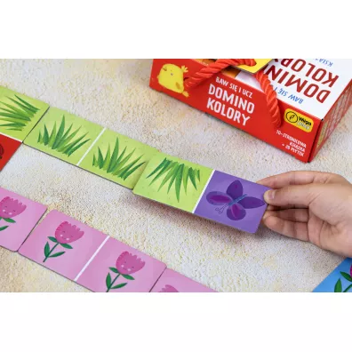 Baw si� i ucz. Domino. Kolory. Gra i ksi��ka Wilga Play