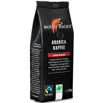 Mount Hagen Kawa ziarnista Arabica 100% fair trade 250 g Bio