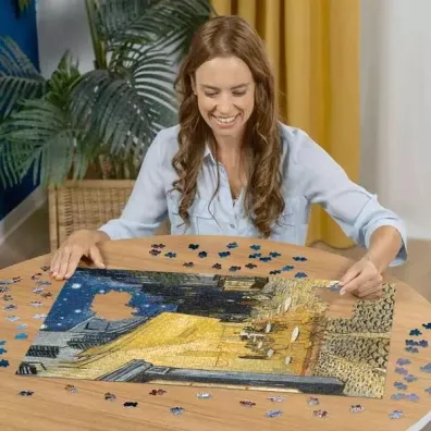 Puzzle 1000 el. Art Taras kawiarni w nocy Ravensburger