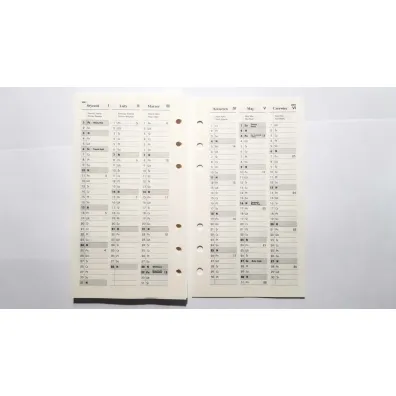 Drops Office Collection Kalendarz 2026 pe�ny Wk�ad do Organizera Notes Finanse Adresy 7,5x12,5 cm WKLORS-05-Set
