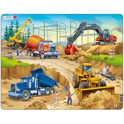 Ukadanka Puzzle 30 el. budowlane rozmiar M Larsen