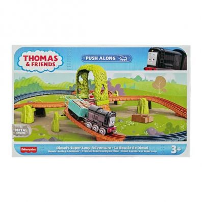 Thomas & Friends Zestaw + Lokomotywa "Popchnij i jed" HGY85 Mattel