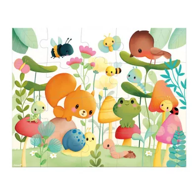 Puzzle w walizce Przyjaciele z ogrdka 20 el. 2+ Janod