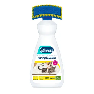Dr. Beckmann �rodek do czyszczenia plam i zapach�w�po zwierz�tach ze szczotk� 650 ml
