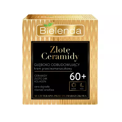 Bielenda Z�ote Ceramidy 60+ g��boko odbudowuj�cy krem przeciwzmarszczkowy do twarzy 50 ml