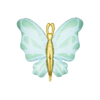 PartyDeco Balon foliowy Motyl mi�ta 69x69cm
