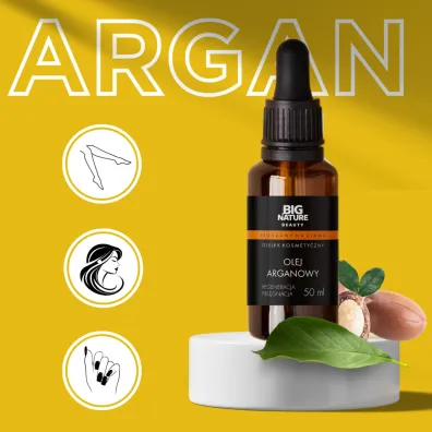 Big Nature Olejek arganowy piel�gnacja od�ywienie (w�osy, twarz, paznokcie, cia�o) 50 ml