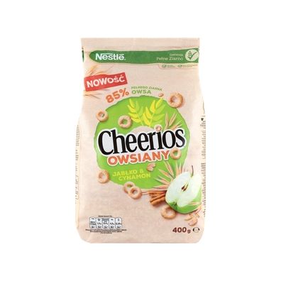 Nestle Patki niadaniowe owsiane Cheerios jabko i cynamon 400 g