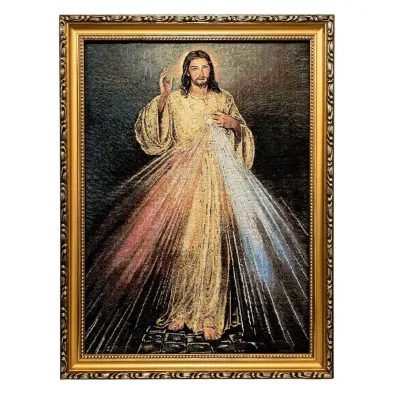 Obraz Haftowany Jezus Mi�osierny 42x32cm